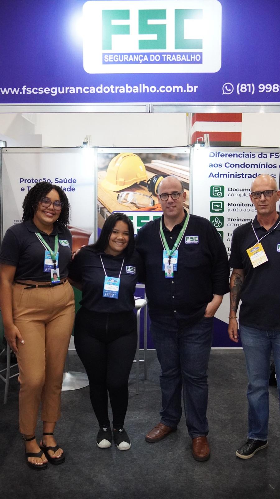 Estande FSC SEGURANÇA DO TRABALHO na FESÍNDICO