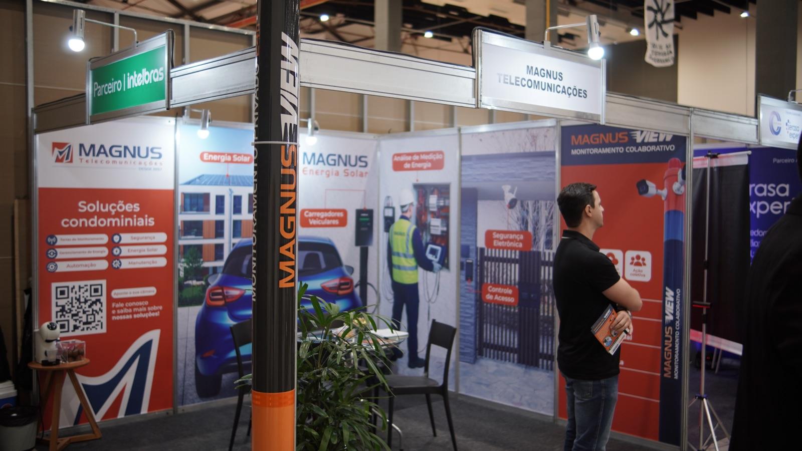 Estande MAGNUS TELECOMUNICAÇÕES na FESÍNDICO