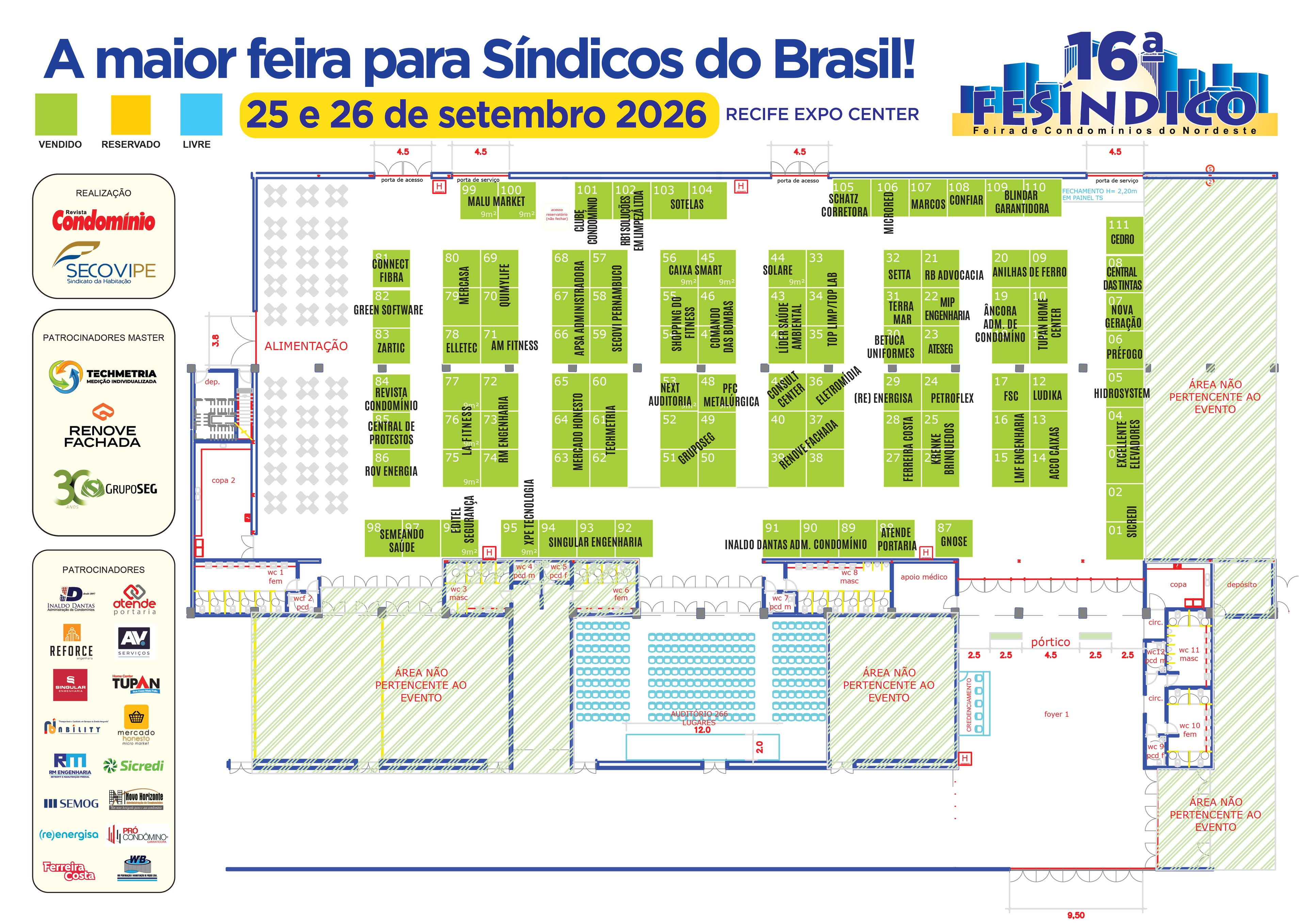 Planta baixa da FESÍNDICO