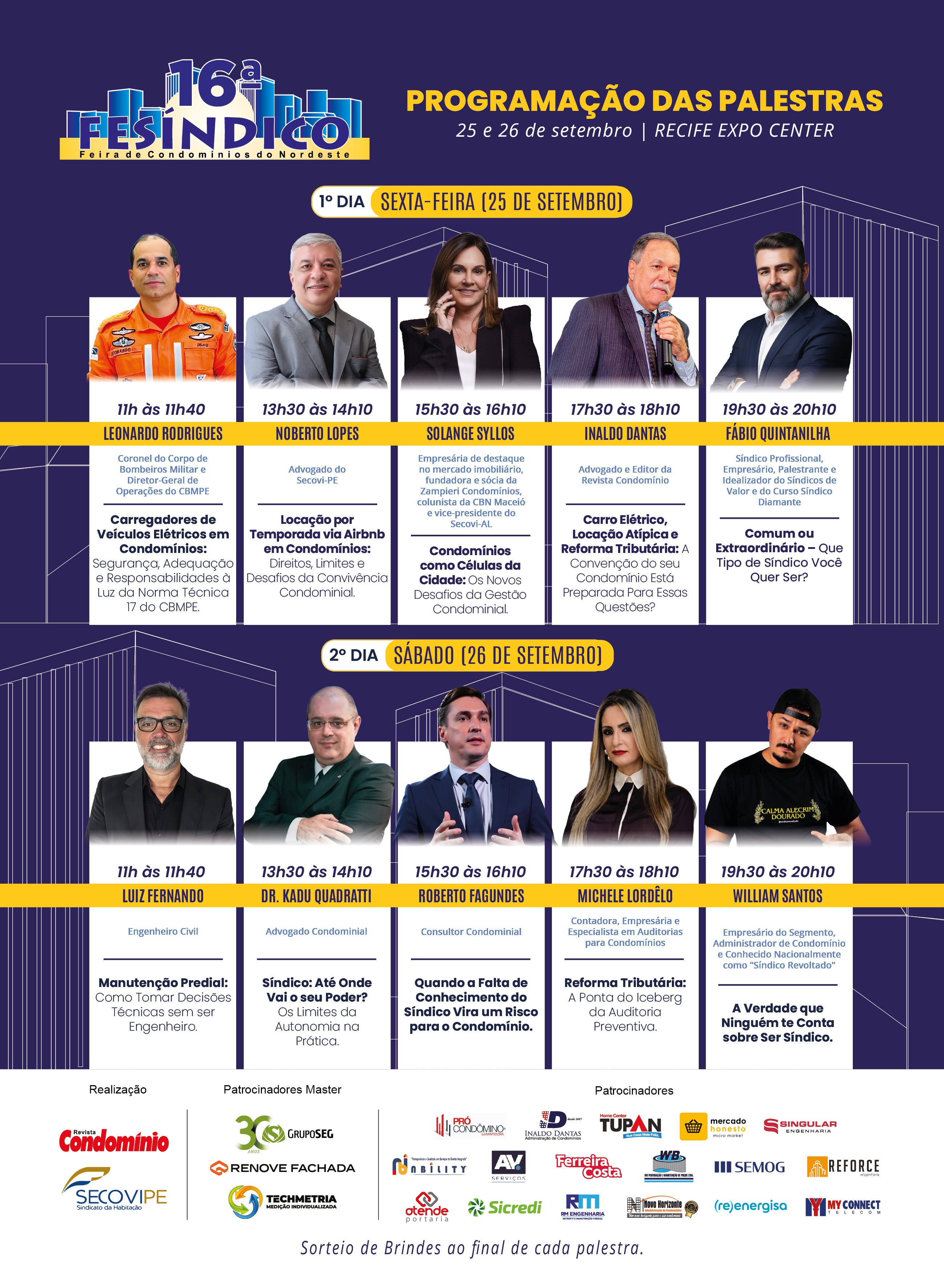 Programação de Palestras da 16ª FESÍNDICO
